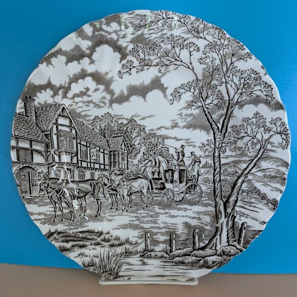 Royal Mail Brown on Cream Antique Plate by Myott Staffordshire - Picture 2 of 8